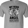 thumbnail image 4 of Inktastic My Hero is Now My Angel Brain Cancer Awareness T-Shirt, 4 of 5