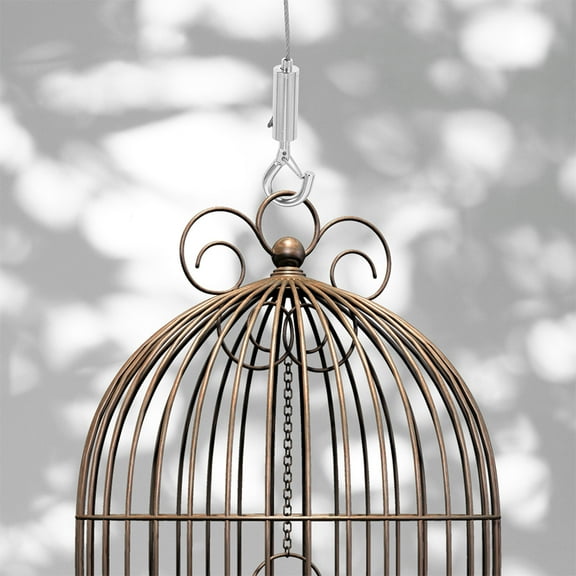 WHAMVOX Picture Hanging Wire Kit Stainless Steel Wire Rope Hanger Metal Picture Frame Wire Cable For Bird Cages And Picture Frames With Locking Mechanism For Home Decor And Safety