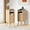 Natural Oak-Narrow, variant on Nightstand Set of 2, Farmhouse Nightstand with 2 Drawers and Open Shelf, 19.7" Wide Bedside Table, Modern Mid Century End Table for Bedroom, Walnut