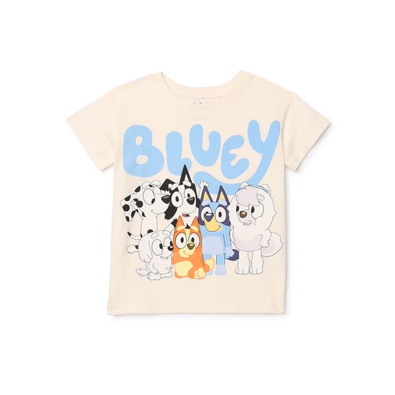 Bluey Toddler Graphic Crewneck Tee with Short Sleeves, Sizes 12M-5T