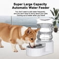 thumbnail image 2 of RIZZARI 6L Automatic Pet Waterer - Gravity-fed Stainless Steel Water Dispenser, 100% BPA Free, Leak-proof, Easy to clean - Large Capacity Feeder for Cats and Dogs, Suitable for multi-pet households, 2 of 7