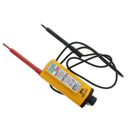 IDEAL Electrical 61-076 Vol-Con Solenoid Voltage Tester with Vibration Mode, AC/DC Voltage Level Testing, CATIII for 600v, Yellow CA3