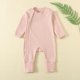 thumbnail image 1 of Mono de verano para niños y niñas, mono de bebé de manga corta con botones y cuello redondo, bonitos pantalones cortos lisos, monos de poliéster para niños, 1 of 7