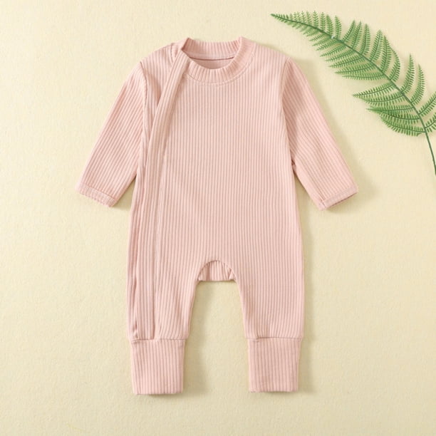 Mono de verano para niños y niñas, mono de bebé de manga corta con botones y cuello redondo, bonitos pantalones cortos lisos, monos de poliéster para niños