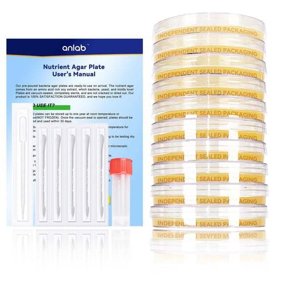 Kit de proyectos científicos: anlab, placas de Petri con agar nutritivo
