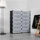 thumbnail image 5 of Mueble Modular para Zapatos Costway 12 Compartimentos PP Negro y Transparente 95x37x109cm, 5 of 10