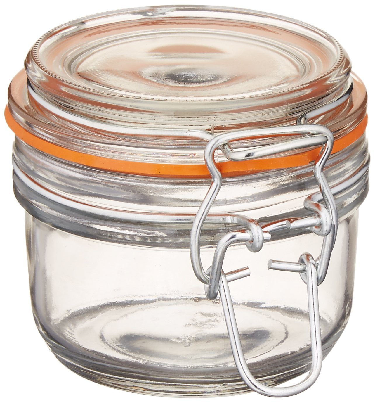 Anchor Hocking Hermes Clamp Top Mini Glass Storage Jar 5 4 Oz