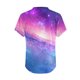 thumbnail image 3 of Fiudx Liquidación de Ahorros de Verano Camiseta de Manga Corta con Cuello En V Astral y Estampado de Galaxia Informal a La Moda para Mujer, 3 of 5