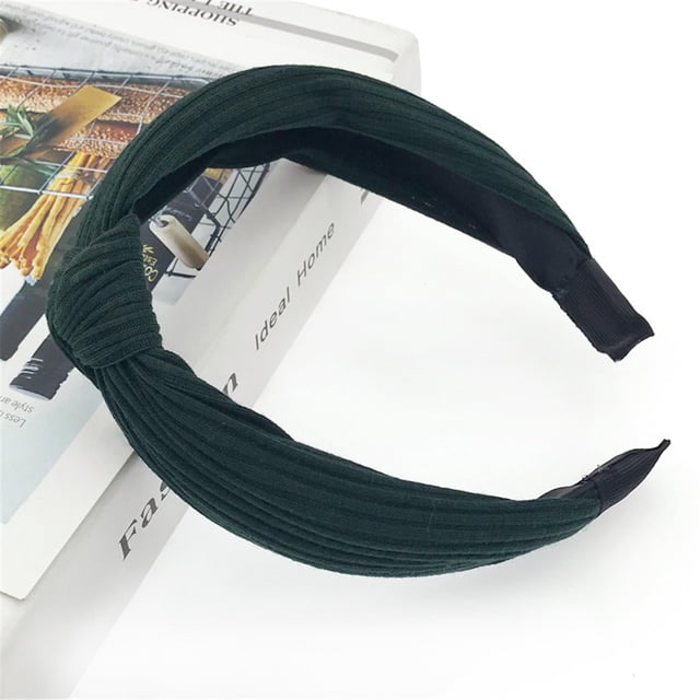 Fiudx Diadema con Alambre de Color Rockabilly, Bufanda de Tartán de Lunares, Cabello con Alambre