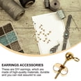 thumbnail image 3 of DRAFIDEEP 40 Pcs Incluant Boucles d'Oreilles Dorées Rondes pour Projets Diy, 3 of 6