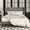 Dark Gray, variant on Frostbloom Velvet Upholstered King Platform Bed Frame with Storage Headboard Shelf, USB & Type-C Charging Ports, Black