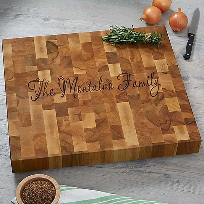 Classic Butcher Block Name Cutting Board - Walmart.com ...