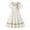b-931Yellow465, variant on MEZZALL Collar Dress For Little Girls Toddler Kids Summer Casual Party Floral Puff Sleeve Lace Cute Style Ruffle Bow Back Button Soft Trendy Dresses