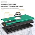 thumbnail image 2 of Dteck Case for Samsung Galaxy S22 Ultra Shockproof Magnetic Ring Holder Stand Slim Hard PC Phone Back Cover S22ultra,Darkgreen, 2 of 7