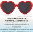 thumbnail image 6 of NVMIDTC Polarized Heart Sunglasses for Women,Fashion Oversized Love Sunglasses UV Protection, 6 of 6