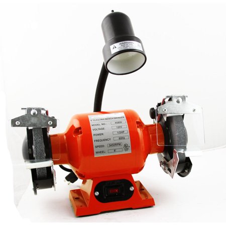 Ghp 3450rpm 1 2hp 5 8 Arbor 120v 6 Bench Grinder With Flexible