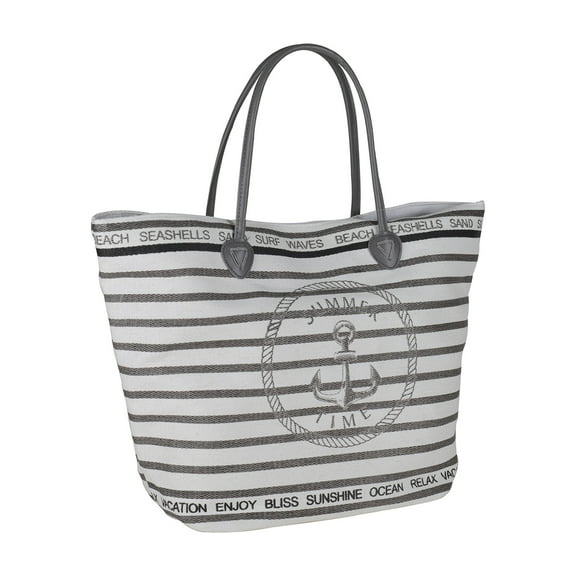 Anchor Women Shoulder Canvas Tote Beach Bag - 22 Inch x 15 Inch - Women Swim Pool Bag Large Tote