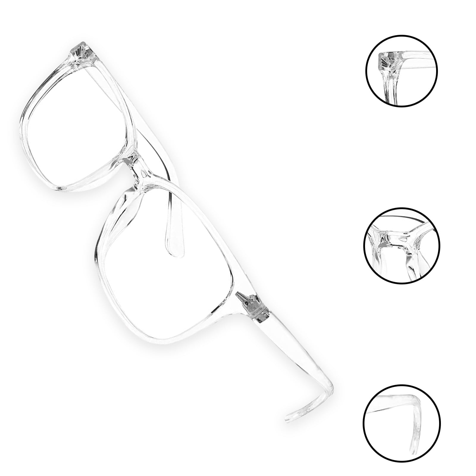 Transparent Computer Reading/Gaming/TV/Phones Glasses for Women Men