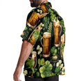 thumbnail image 3 of Saint Patrick's Day Men's Short Sleeve Hawaiian Beach Shirt Casual Printed Button Down Summer Unisex Casual Shirt, 3 of 6