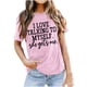 thumbnail image 3 of Fiudx Ropa de Mujer Tops con Estampado de Moda para Mujer, Blusa de Manga Corta, Camisetas Divertidas con Cuello Redondo, 3 of 3