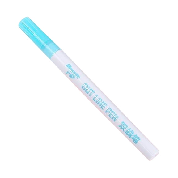 WUTYU Unique Design Glitter Color Fluorescent Marker Metal Color Pen Smooth Writing Dur-able Line Pen 2ml Comfortable Grip
