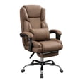 thumbnail image 1 of DimyFew Chaise de Bureau Chaise Inclinable Chaise de Jeu Ergonomique Dossier Haut Réglable Éponge Alliage d'Aluminium Convient aux Adultes Femmes Bureau à Domicile Étude Professionnel Espace de Travail Brun, 1 of 8