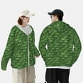 thumbnail image 4 of Daiia Cactus 3 UPF 50+ Sun Protection Hoodie Jacket Lightweight Long Sleeve Sun Shirt for Women Men with Pocket Hiking Outdoor-3X-Large, 4 of 7