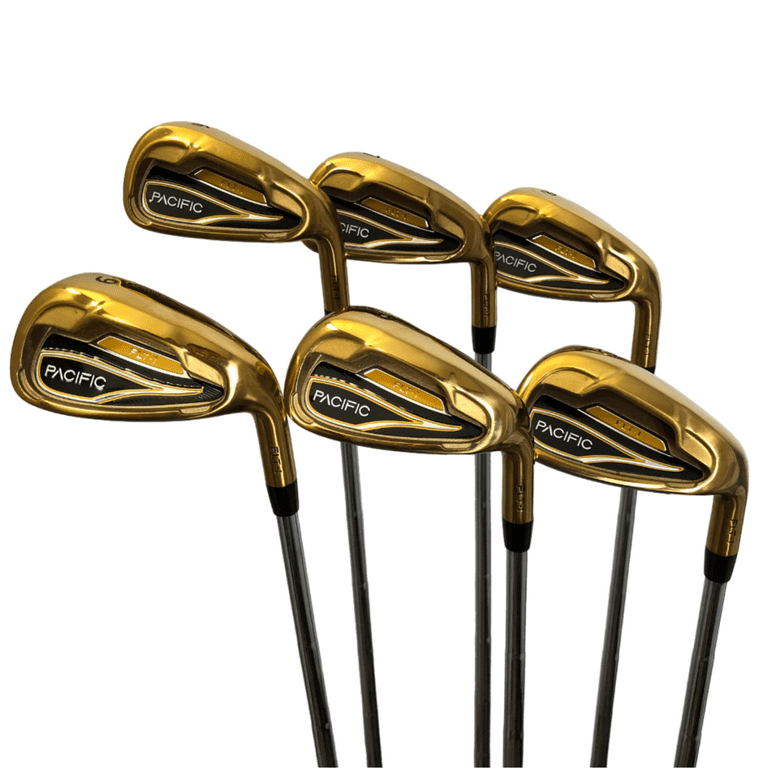 Pacific Golf Clubs FLT-1 Gold Iron Set #6 7 8 9 PW SW Regular Flex