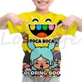 thumbnail image 3 of Camiseta con estampado 3D del juego Toca Life World, camiseta de manga corta de verano para niñas y niños, ropa para niños, camisetas para niños, camiseta de anime, 3 of 5
