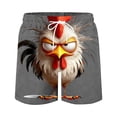 thumbnail image 2 of Ynynloco Men Swim Trunks Drawstring Elastic Waist Quick Dry Beach Shorts with Mesh Lining Swimwear Bathing Suits, 2 of 3