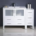 thumbnail image 3 of Fresca Torino 48" White Modern Bathroom Cabinets w/ Integrated Sink, 3 of 3