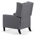thumbnail image 5 of Triple Tree Tufted Wingback Living Room Recliner Chair, Gray, 5 of 9