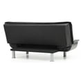 thumbnail image 3 of Glory Furniture Lionel Faux Leather Sleeper Sofa in Black, 3 of 6