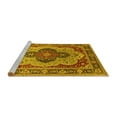 thumbnail image 2 of Ahgly Company Machine Washable Indoor Rectangle Oriental Yellow Industrial Area Rugs, 3' x 5', 2 of 4