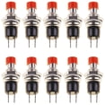 thumbnail image 5 of 20/40PCS Lockless Momentary ON/OFF Push button Red/Black Mini Switch PBS-110, 5 of 14