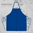 thumbnail image 3 of GREEN LIFESTYLE 120 Pack Bib Apron - Unisex Royal Blue Aprons, Machine Washable Aprons for Men and Women, Kitchen Cooking BBQ Aprons Bulk (Pack of 120, No Pockets, Royal Blue), 3 of 4