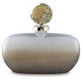 thumbnail image 3 of Signature Design by Ashley Acario Decorative Glass Jar, Taupe Ombre Finish with Sculptural Goldtone Topper, Tabletop Accent, 3 of 5