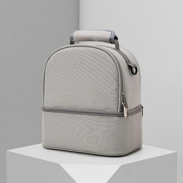 Water Resistant Easy Clean Insulated Lunch Bag High Quality Practical Durable Reusable Lunch Bag Lunch Bags Mom Baby Double Layer Storage Bag Portable Fresh Keeping Breast Bag for Maternity Use
