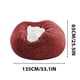 thumbnail image 2 of Funda circular de terciopelo para silla, suave y elástica, para cojín de sofá | Funda grande y mullida para sala de estar, dormitorio y oficina | Funda lavable para muebles y decoración del hogar, 2 of 2