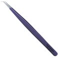 thumbnail image 1 of Tweezers for Eyelash Extension - Long 45° Angular Tip Tweezers - Hand Crafted Surgical Stainless Steel Precision Tweezers (?Metallic Pink Powder Coated), 1 of 6
