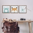 thumbnail image 2 of Stupell Industries Whimsical Woodland Nursery Animals Animals Painting Brown Floater Framed Canvas Art Print Wall Art, 18 x 18, Set of 3, 2 of 9