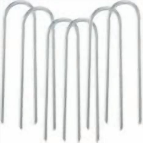 Heavy-Duty Trampoline Ground Anchors, U-Type Stakes for High Wind Stability, Galvanized Steel, Suitable for Trampolines, Tents & Gardens