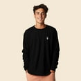 thumbnail image 4 of Dalix Astronaut Embroidered Cotton Classic Fit Long Sleeve Crewneck Tee Shirt Mens in Black S Small, 4 of 5