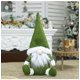 thumbnail image 2 of Muñeca sin rostro Navidad decorativa Papá Noel Adorno de tela Muñeca hecha a mano para decoración navideña, Verde seitruly HA000596-02, 2 of 6