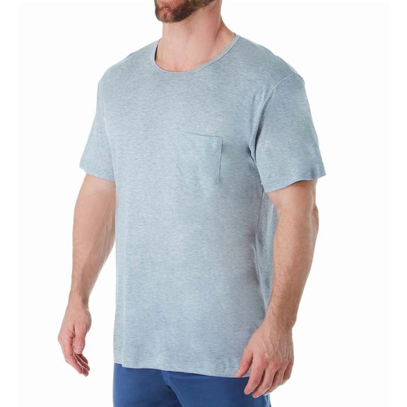 Men's Calida 14561 100% Nature Modern Fit Crew Neck T-Shirt (Gravel Mele L)