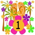 thumbnail image 2 of CafePress - Luau 1St Birthday Infant Creeper - Baby Light Bodysuit, Size Newborn - 24 Months, 2 of 4