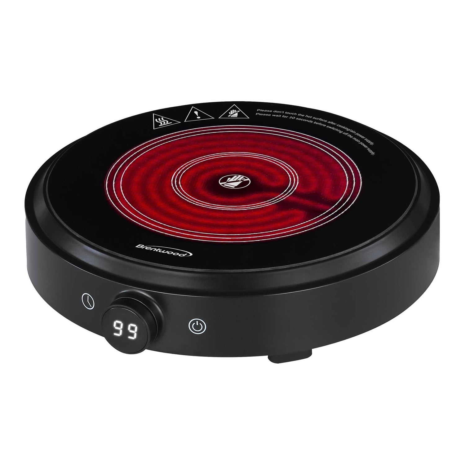 MegaChef, Ceramic Infrared Double Electrical Cooktop, MC-6200IC