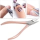 thumbnail image 2 of Pinza para cutículas, tijera de acero inoxidable, removedor de piel muerta, cortauñas encarnadas para salón de uñas, herramienta de manicura y pedicura en el hogar(oro rosa), 2 of 5