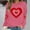 Hot Pink, variant on Plus Size Sweatshirts for Womens Valentine's Love Heart Printed Shirts Long Sleeve Round Neck Blouses Valentine's Day Sweater Pullover Tops