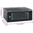 thumbnail image 4 of vidaXL 9U Wall Mounted Network Cabinet 19" IP20 20.9x15.7x17.7", 4 of 87